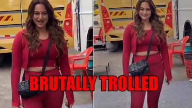 Sonakshi Sinha Brutally Trolled By Fans As She Sets Out In Red Gym Co-Ord Sets: Trolls Call Her Motakshi Sinha