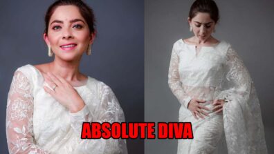 Sonalee Kulkarni Looks Absolute Diva In White Organza Saree & We Are Loving It: See Pics