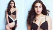 [SPIDER WOMEN] Sara Ali Khan Bombshell Photos In Black Tulle Insert Crystal Midi Dress Will Make You Stunned