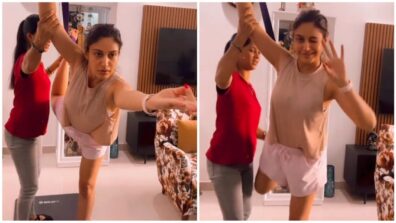 Surbhi Chandna flaunts flexibility like a pro, see viral footage