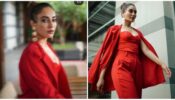 Surbhi Jyoti is class apart in red corset pantsuit, are you in love?