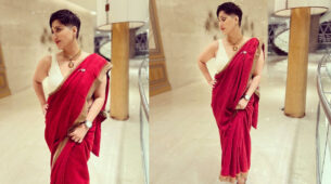 Swastika Mukherjee slays in saree but with a ‘punk’ touch, see pics