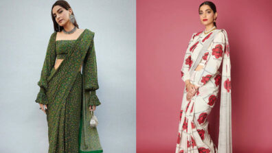 Take A Look At Sonam Kapoor’s Floral Saree Collection