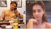 Tiger Shroff is busy admiring shirtless physique in mirror selfie, Disha Patani says, “when lack of sleep…”