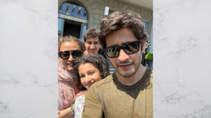 Tollywood Prince Mahesh Babu shares a family selfie from foreign road trip, fans get goals