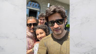 Tollywood Prince Mahesh Babu shares a family selfie from foreign road trip, fans get goals