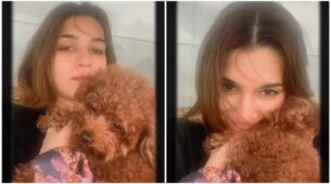 Too Cute To Handle: Kriti Sanon gets playful with pet dog, calls him, “you are my honey, bun sugar pup…”