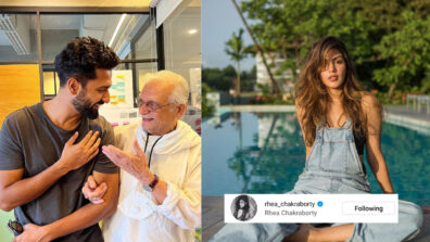 Trending: Vicky Kaushal enjoys special meeting with legendary Gulzar ‘sahab’, Rhea Chakraborty likes it