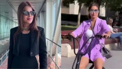 TV Beauties Social Update: Nia Sharma flaunts black outfit swag at airport, Hina Khan enjoys special bike ride