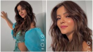 Viral Video: Khatron Ke Khiladi 12 diva Rubina Dilaik dazzles like mermaid in blue, check ASAP
