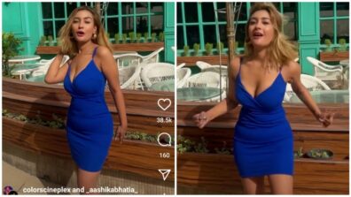 Watch: Aashika Bhatia grooves to Deepika Padukone’s Doobey song, looks irresistible in blue bodycon dress