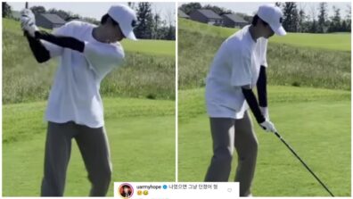 Watch: BTS Jin plays golf, J-Hope trolls him in public