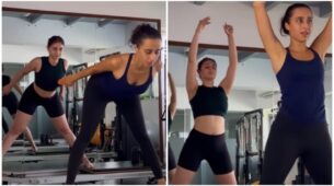 Watch: Dhvani Bhanushali sizzles internet with her workout drills, fans in love
