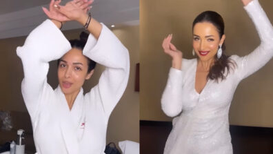 Watch: Malaika Arora shines and sways in sequinned white bodycon dress