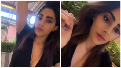 Watch: Nikki Tamboli flaunts gorgeous hair in LBD, see candid moment