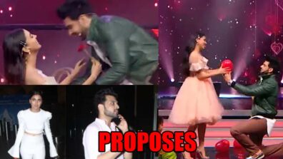 Watch Unseen Video: Tejasswi Prakash proposes Karan Kundrra on national TV