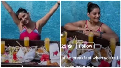 Watch Video: Anveshi Jain enjoys a luxe suit, floating breakfast in Maldives