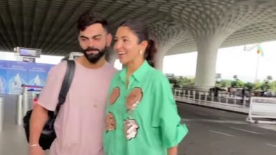 Watch: Virat Kohli and Anushka spotted all smiles at Mumbai airport, ‘Virushka’ fans love it