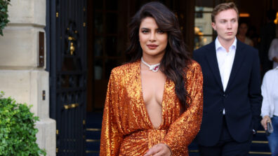 What A Beauty: Priyanka Chopra is a sight to behold in golden sequin plunging neckline outfit, fans feel the heat