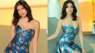 What Beauty: Divya Khosla Kumar stuns in blue embellished midi dress