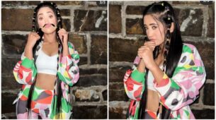 What Swag: Shivangi Joshi stumped with fierce goals with abstract print co-Ord set