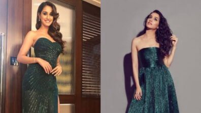 Fashion Faceoff: Disha Patani Vs Shraddha Kapoor: Who Got You Sweating In A Dark Green Strapless Gown?