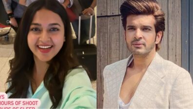 33 hours of shoot, 5 hours of sleep…: Tejasswi Prakash finally returns to Mumbai, Karan Kundrra ‘missing’ in viral selfie