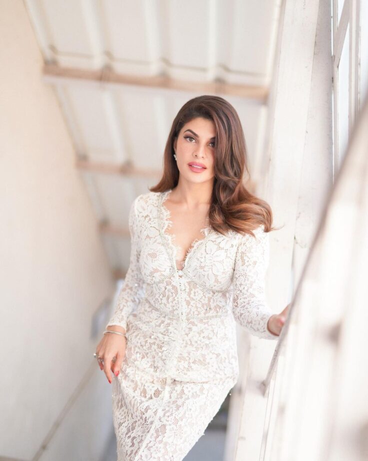 5 Times Jacqueline Fernandez Proved She Is Truly An Apsara In White Ensembles - 5