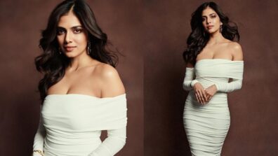 Malavika Mohanan Looks Ethereal In White Off-Shoulder Bodycon Dress