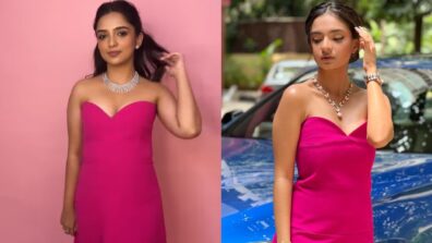 Ahsaas Channa Or Anushka Sen: Who Nailed It In Hot Pink Off-Shoulder Gown?