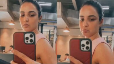 Aaj bilkul dil nahi kar raha to workout: Jasmin Bhasin is bored of working out, check out