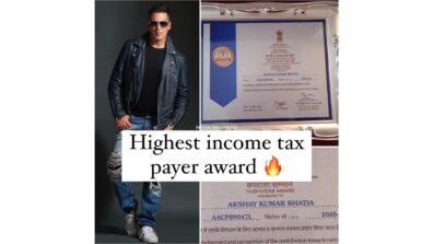 Akshay Kumar Receives ‘Samman Patra’ As The Highest Tax Payer