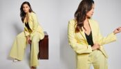 Alia Bhatt Looks Classy And Sassy In Her Yellow Pantsuit says “Main Pose Karti Hoon…Aap Darlings Ka Trailer Dekho”
