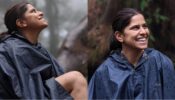 All Smiles: Marathi diva Sai Tamhankar takes casual trail in Mumbai rains, fans vibe in