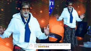 Amitabh Bachchan looks swagger in casual shirt and floral printed skirt, fans say, “Lagta Hai Ranveer Singh Ghus Gaya Hai Apke Andar”
