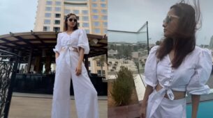 Ankita Lokhande Looks Angelic In White Co-Ord Set