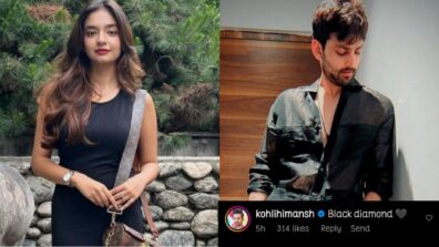 Anushka Sen looks drop-dead gorgeous in black bodycon dress, Himansh Kohli drops a heart