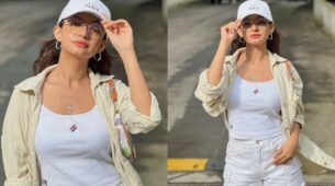 Anushka Sen sets internet on fire in white deep-neck top and shorts, Himansh Kohli drops cute comment