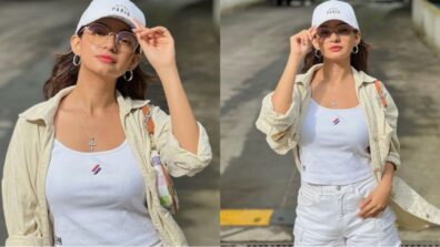 Anushka Sen sets internet on fire in white deep-neck top and shorts, Himansh Kohli drops cute comment