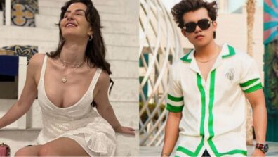 Arbaaz Khan’s girlfriend Giorgia Andriani takes over internet by storm in deep-neck white outfit, influencer Riaz Aly is crushing