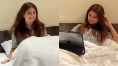 Arishfa Khan reveals hilarious daily routine, shows everyone how she sleeps after shoot