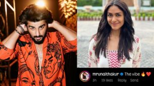 Arjun Kapoor kills it with swag in printed jacket, Mrunal Thakur posts adorable comment