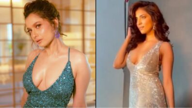 Fashion Face-off: Ankita Lokhande Vs Malavika Mohanan: Who set new vogue trends in deep-neck shimmery outfit? (Vote Now)