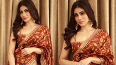 Mouni Roy is quintessential ‘Bengali beauty’ in red handcrafted saree, you will go bananas