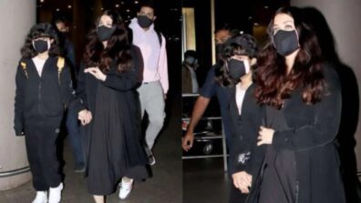 “Is Aishwarya Rai Pregnant?” Rumours Spill As She Gets Papped At Airport With Abhishek Bachchan And Aaradhya