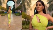 Nora Fatehi’s Sizzling Hot Looks In Neon Green One Shoulder Bodycon Dress Are Serving Major Fashion Goals