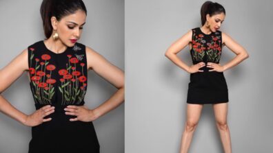 Hotness Alert: Genelia D’Souza Looks Bomb In Black Floral Print Mini Dress