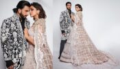 Deepika Padukone And Ranveer Singh Sizzle The Ramp Walk In Manish Malhotra Embellished Outfits 