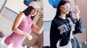 Avneet Kaur flaunts curvaceous body from Dubai, see sensuous mirror selfie video
