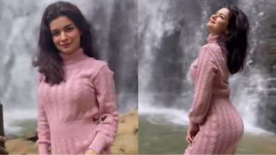 Avneet Kaur is feeling romantic amid waterfalls, flaunts curvaceous body on ‘Kesariya’ song